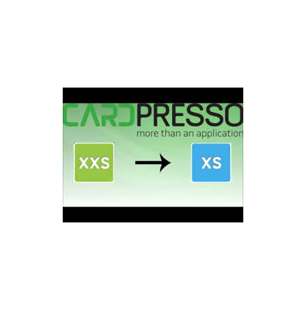 Cardpresso uppgradering XXS-XS