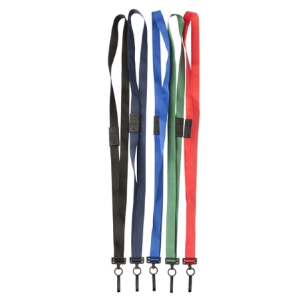 Lanyard 15mm med plastkrok