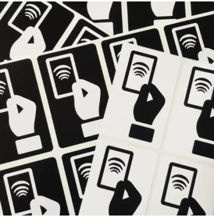 Dekal med RFID-symbol